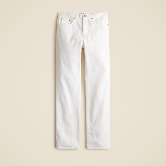 NWT!! J. CREW Petite Slouchy Jeans Solid White Denim Button Fly 29P 29 Petite - Picture 12 of 16